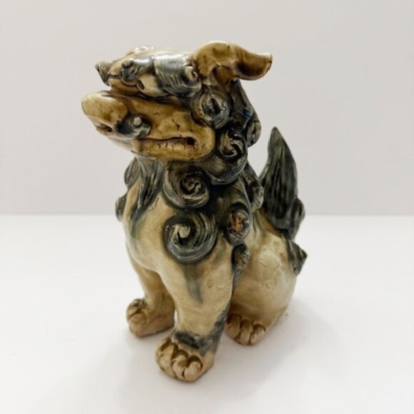 Vintage Shisa Foo Dog Figurine Asisan Ceramic Guardian Lion 8"H x 6"W - Picture 4 of 6